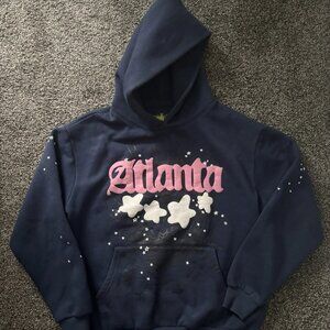 ✨ Atlanta Sp5der Hoodie Navy Blue Men’s Medium M Thick Streetwear Pullover